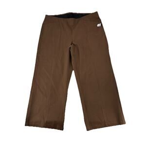 NEW Old Navy Plus Size XXL Pixie Wide Leg Pants Comfort Waistband Brown D40v